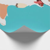 Papier Cadeau Corgi joueur (Coin)