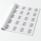 Papier Cadeau Corne d'Aventure de Licorne Activée Graphique Past (Déroulé)