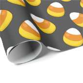 Papier Cadeau Corne de bonbons d'Halloween (Coin rond)