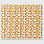 Papier Cadeau Corne de bonbons d'Halloween (Plat)