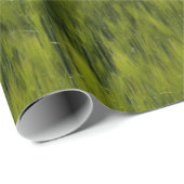 Papier Cadeau Corneilles vertes et ciels bleus (Coin rond)