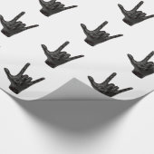 Papier Cadeau cornes diable main (Coin)