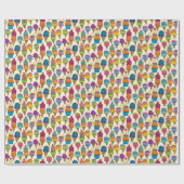 Papier Cadeau Cornets de crème glacée (Plat)