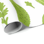 Papier Cadeau cornichon concombre végétalien végétarien végétari (Coin rond)