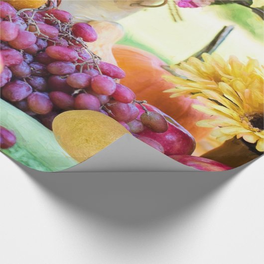 Papier Cadeau Cornucopia Autumn Harvest Table du chef (Coin)