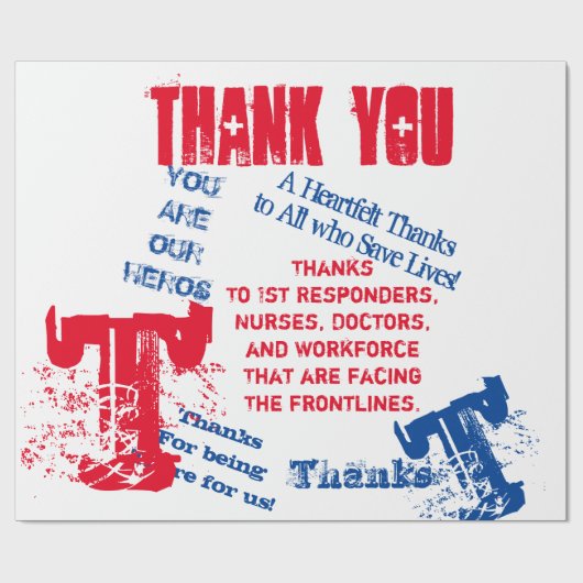 PAPIER CADEAU CORONA VIRUS (Plat)