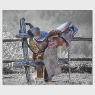 Papier Cadeau Corral Fence Western