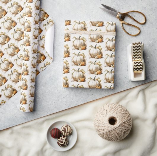 Papier Cadeau Correctif Citrouille d'automne (Artisanat)