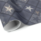 Papier Cadeau Correspondance bleue (Coin rond)