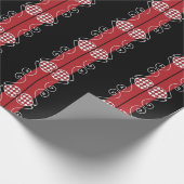 Papier Cadeau CORRESPONDANCES : Valentine Heart check WrappingPa (Coin)