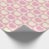 Papier Cadeau CORRESPONDANCES : Valentine Heart Check WrappingPa (Coin)