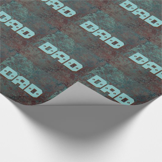 Papier Cadeau Corrosion "Cuivre" imprimé carrelé DAD papier d'em (Coin)