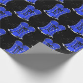 Papier Cadeau Corset Bleu Séducteur (Coin)