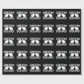 Papier Cadeau Cortège de Garçon d'Honneur Groupe EVG Équipe de F (Plat)