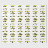 Papier Cadeau Corvette 1967 : (Plat)