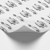 Papier Cadeau Corvette blanche : (Coin)