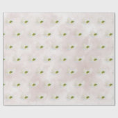 Papier Cadeau Cosmos Blanc Sur Rose Pâle (Plat)