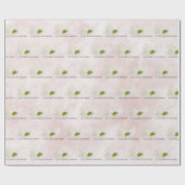 Papier Cadeau Cosmos mariage Sur Rose (Plat)