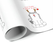 Papier Cadeau Costaud sibérien cher Père Noël…. (Coin rond)