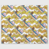 Papier Cadeau Costume bébé ananas (Plat)