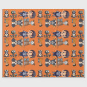 Papier Cadeau Costume d'Halloween (Plat)