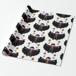 Papier Cadeau Costume d'Halloween éffrayante fête Dracula Vampir