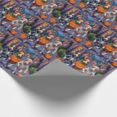 Papier Cadeau Costumes d'Halloween de Rat Terrier (Coin)