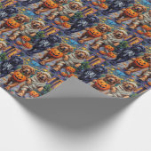 Papier Cadeau Costumes d'Halloween de Terre-Neuve-et-Labrador (Coin)