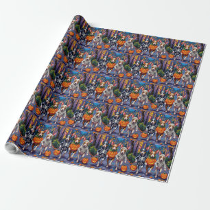 Papier Cadeau Costumes d'Halloween pour Trick-or-Treat de Rat Te