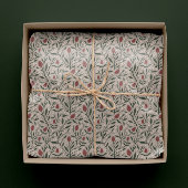 Papier Cadeau Cosy classique Floral Motif de Noël