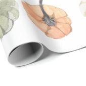 Papier Cadeau Cosy Pastel Donner Merci et Citrouille (Coin rond)