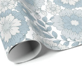 Papier Cadeau Cosy Retro Super Boho Floral 80S (Coin rond)