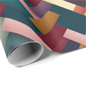 Papier Cadeau Cosy ton d'automne Motif (Coin rond)