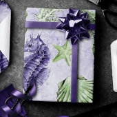 Papier Cadeau Côté Chic | Soirée Violette et Verte Lime