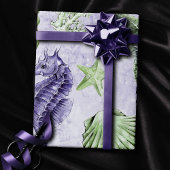 Papier Cadeau Côté Chic | Soirée Violette et Verte Lime