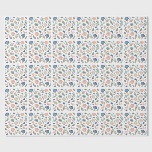 Papier Cadeau Côtier Trésors de Mares (Plat)