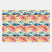 Papier cadeau côtier vibrant ensemble de 3 (Devant 2)