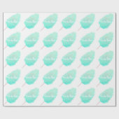 Papier Cadeau Coton bonbon parties scintillant d'aquarelle migno (Plat)