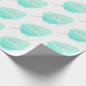 Papier Cadeau Coton bonbon parties scintillant d'aquarelle migno (Coin)
