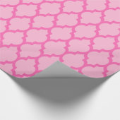 Papier Cadeau Coton bonbon rose rose chaud marocain #4 (Coin)