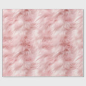 Papier Cadeau Coton Bonbons Blush Rose Faux Fur (Plat)