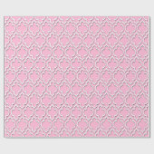 Papier Cadeau Coton Candy rose What XL Quatrefoil marocain #7DS (Plat)