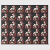Papier Cadeau Coton De Tulear Avec Noël Du Père Noël (Plat)
