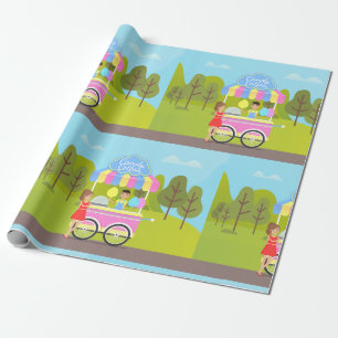 Papier Cadeau Cotton Candy Street