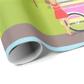 Papier Cadeau Cotton Candy Street (Coin rond)