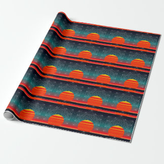Papier Cadeau Couche de vague géométrique