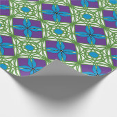 Papier Cadeau Coucher de soleil bleu vert (Coin)
