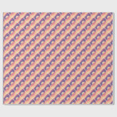 Papier Cadeau Coucher de soleil bohème (Plat)