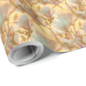 Papier Cadeau Coucher de soleil de Magnolia (Coin rond)