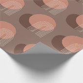 Papier Cadeau Coucher de soleil Retro Blush (Coin)